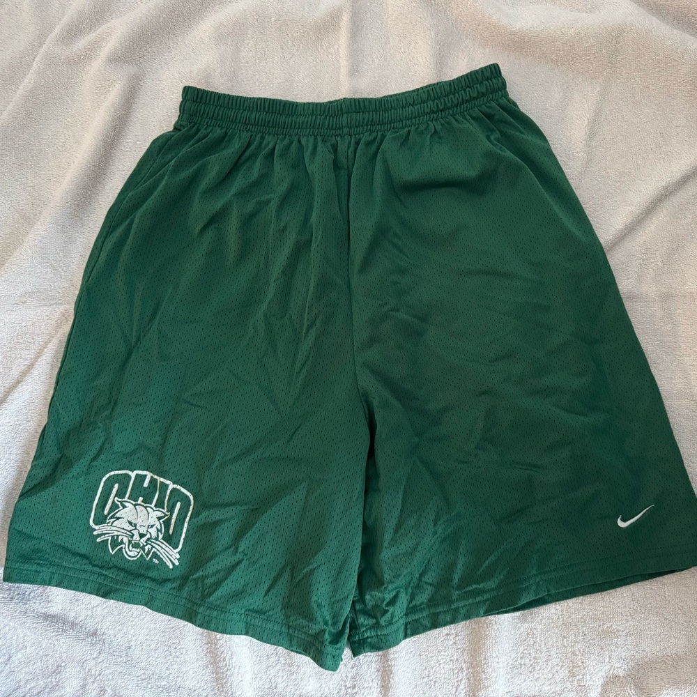 Ohio University Nike unisex mesh shorts.